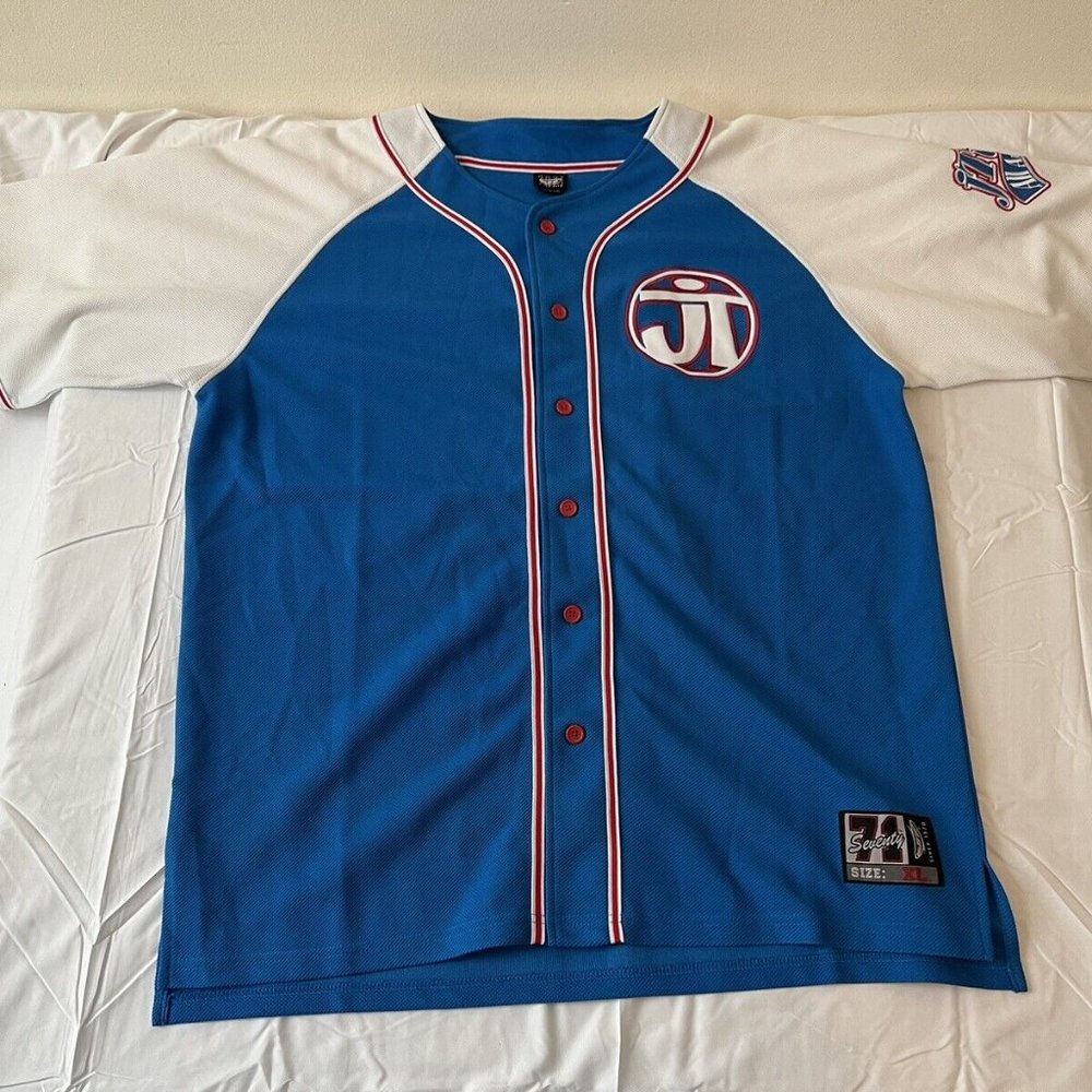Vintage 7071 JT USA All American Paintball Jersey Red White Blue XL
